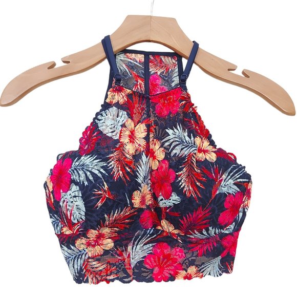 PINK Victoria's Secret Other - Pink Vicroria's Secret Lace Bralette Small Multicolor Underwire Padded Floral